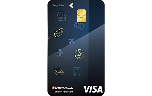 ICICI Bank Student Sapphiro Forex Prepaid Card