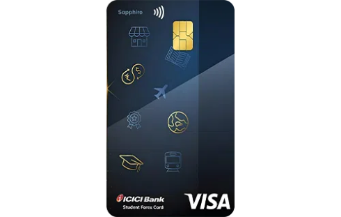 ICICI Bank Student Sapphiro Forex Prepaid Card