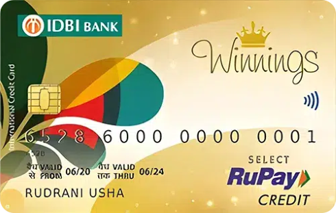IDBI Winnings RuPay Select Credit Card