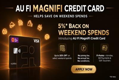 How AU Fi MagniFi Credit Card Helps Save on Weekend Spends