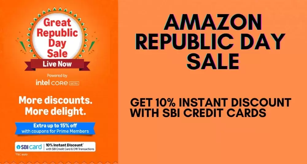 Amazon Republic Day Sale: Get 10% Instant Discount with SBI Cards