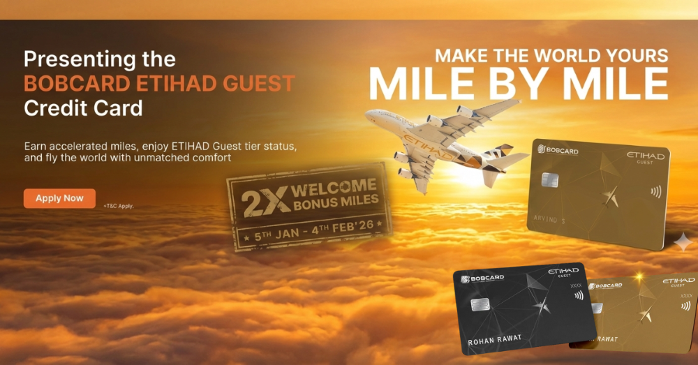 BOBCARD Etihad Guest Credit Cards Now Give 2X Miles