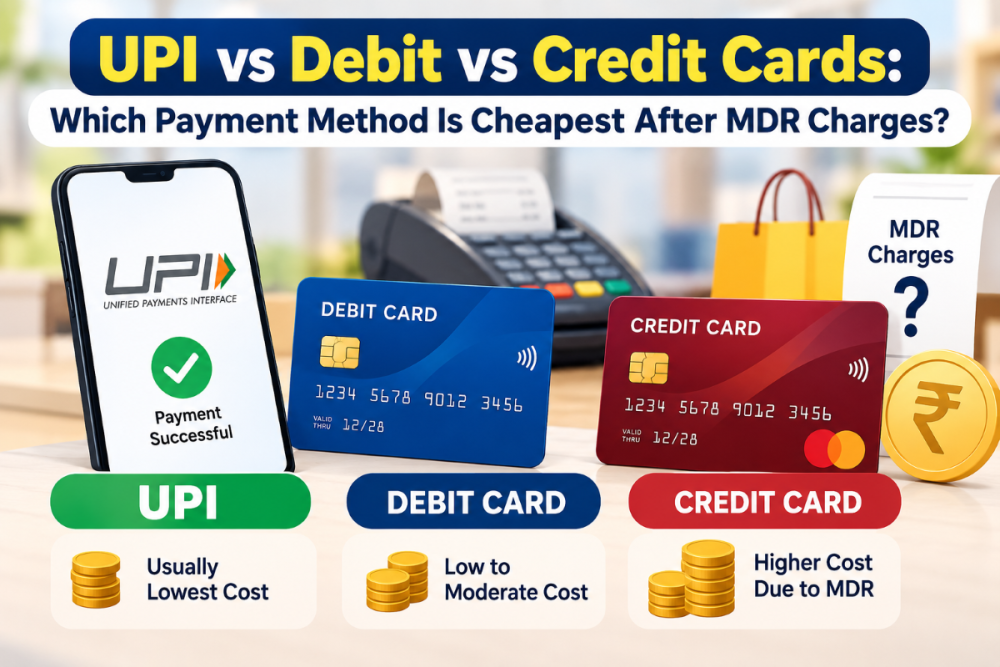 UPI vs Debit vs Credit Cards: Which Payment Method Is Cheapest After MDR Charges?