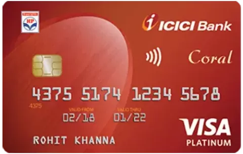 ICICI Bank HPCL Coral Credit Card