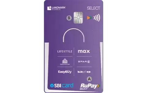 Landmark Rewards SBI SELECT Credit Card