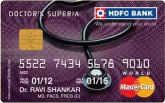 HDFC Bank Doctor’s Superia Credit Card