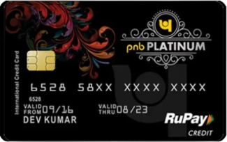 PNB RuPay Platinum Credit Card
