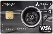 SpiceJet Axis Bank Voyage Black Credit Card