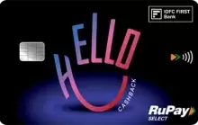 IDFC FIRST Hello Cashback Credit Card