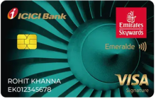 Emirates Skywards ICICI Bank Emeralde Credit Card