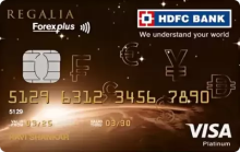 HDFC Bank Regalia ForexPlus Card