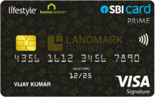 Lifestyle Home Centre SBI Card Prime