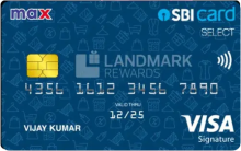 Max SBI Card SELECT