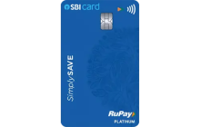 SBI SimplySAVE UPI Rupay Credit Card