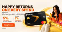 BOBCARD Cashback Credit Card: Save More on Every Purchase